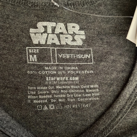 Capped sleeve t-shirt - Grey, Medium - Grogu (Baby Yoda) Star Wars Mandalorian - Picture 4 of 7